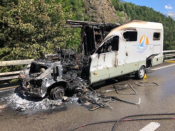 Wohnmobil in Brand geraten – niemand verletzt 
