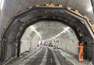 Die Totalsanierung des Standeltaltunnels in Wassen dauert voraussichtlich bis Mitte April 2025. Bild Baudirektion Uri