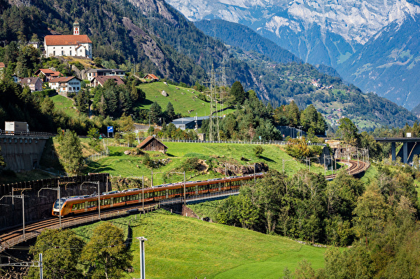 Treno Gottardo bei Wassen (Bildrechte SOB)