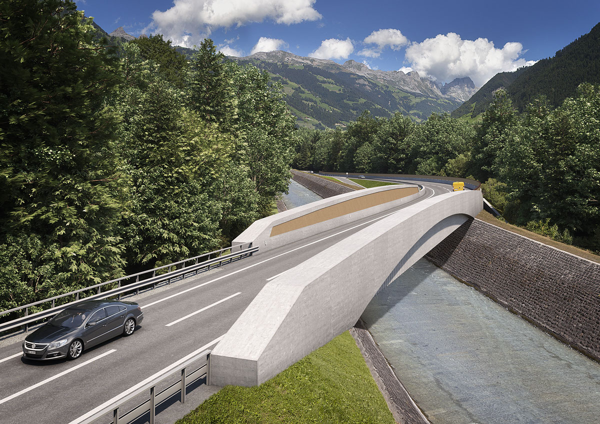Die WOV f?hrt den Verkehr neu im die Siedlungen herum.