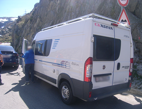 Kollision am Gotthardpass