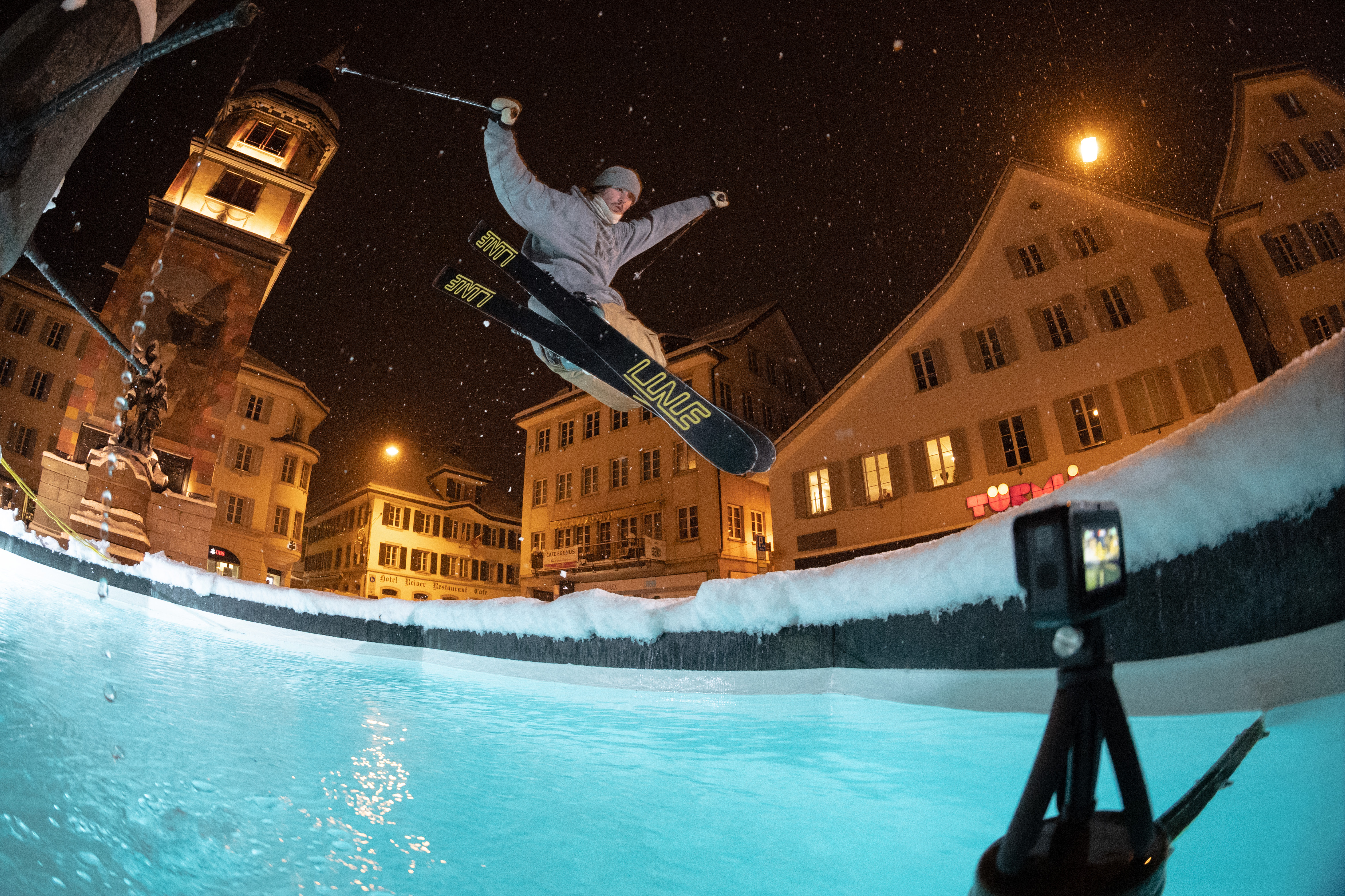 Skifahrer in Altdorf