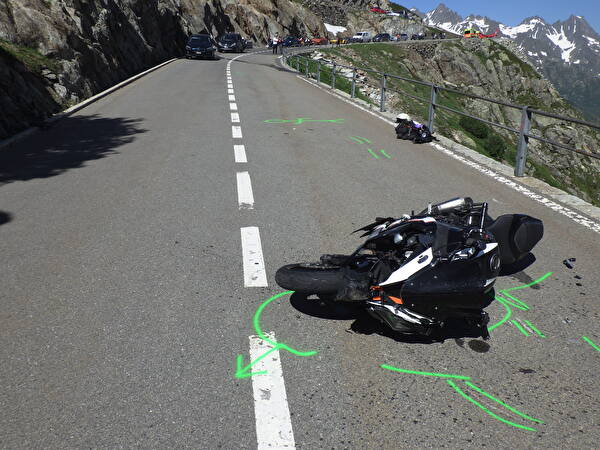 Motorradunfall am Sustenpass