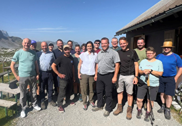 Gruppenfoto auf der Alp Chammli