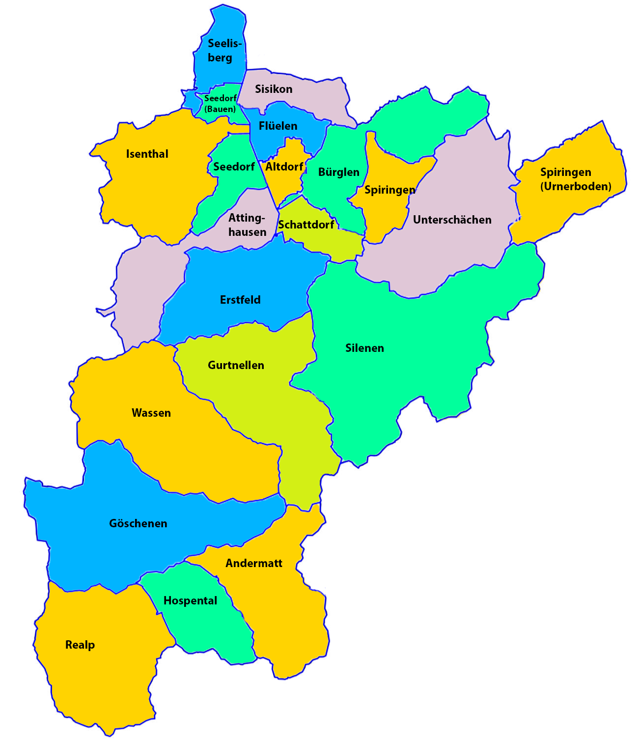 Gemeinden Uri