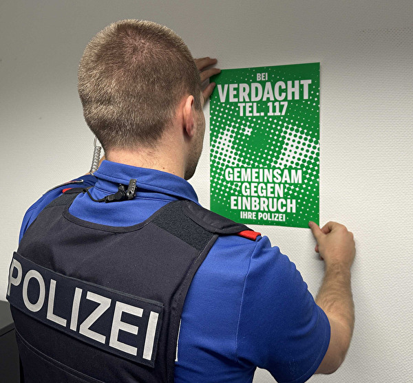 Medienmitteilung der Zentralschweizer Polizeikorps: «Bei Verdacht Tel. 117 – Gemeinsam gegen Einbruch»