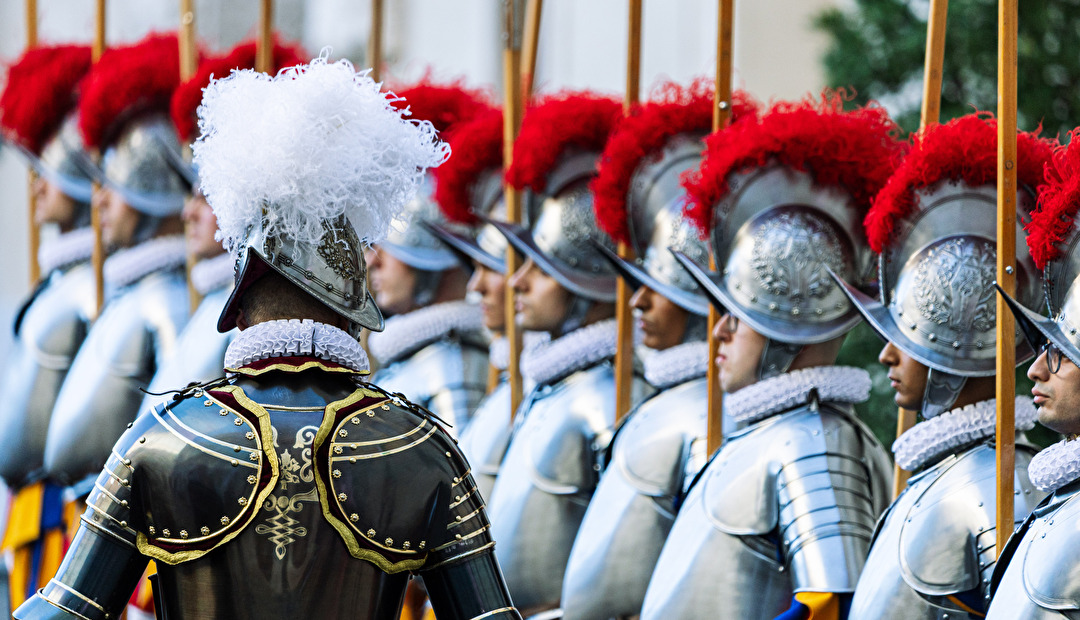 Vereidigung der Schweizergardisten im Damasushof im Vatikan (Foto: Jessica Krämer, GSP)
