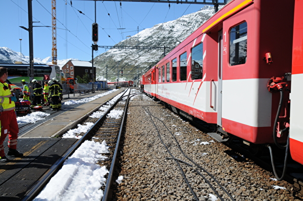 Bahnunfall in Andermatt