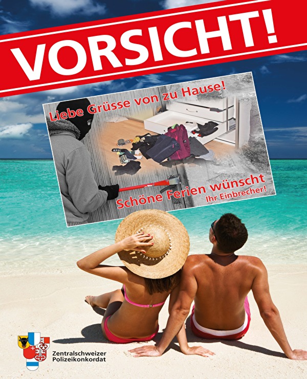 Warnung vor Einbrechern