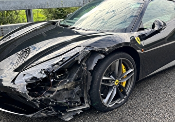 Verkehrsunfall auf der Autobahn A2