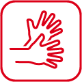 Pictogramm Gebaerdensprache