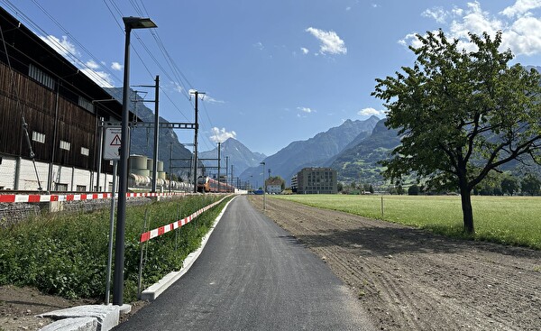 Der Byfangweg ist seit letztem Wochenende wieder befahrbar. Bild Baudirektion Uri