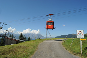 Luftseilbahn in der Höhe