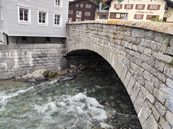 Die zu sanierende Unteralpreussbrücke in Andermatt. Bild Baudirektion Uri