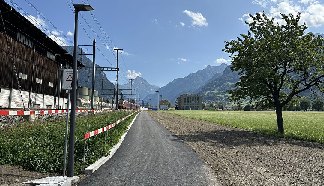 Der Byfangweg ist seit letztem Wochenende wieder befahrbar. Bild Baudirektion Uri