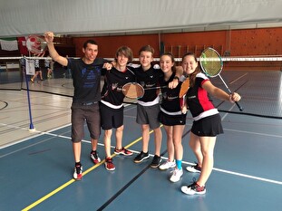 Badminton Mixed: Joel Gisler, Ben Wild, Elia Truttmann, Julia Gisler, Bianca Gnos
