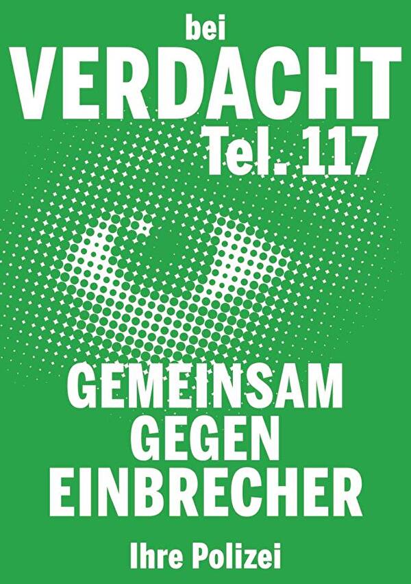 Bei Verdacht - Tel. 117