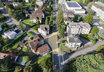 Neu markierter Knoten Bahnhofstrasse/Attinghauserstrasse in Altdorf – bitte auf den Rechtsvortritt achten.