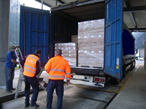 Kontrolle der Lastkraftwagen