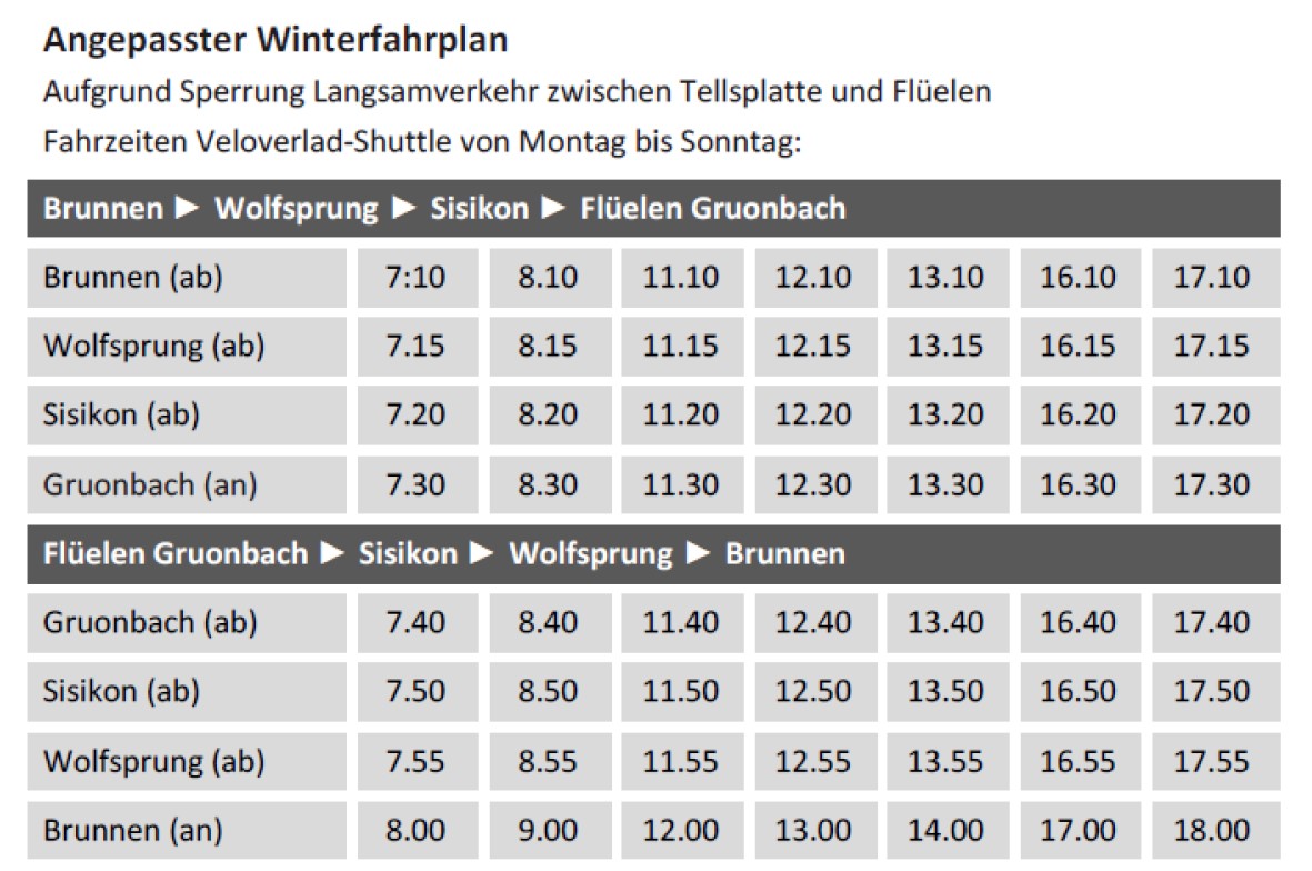Fahrplan