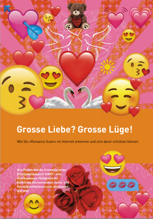 Broschüre Romance Scam