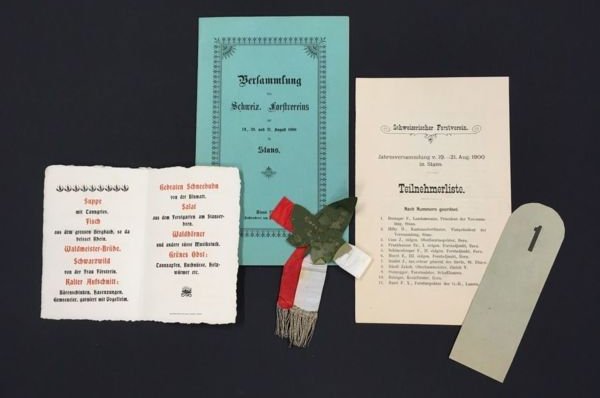 Dokumente zur Jahresversammlung des schweizerischen Forstvereins 1900.