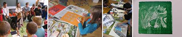 Kunstlektionen mit Schulklassen