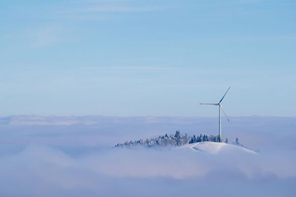 Windenergie Kraftwerk Lutersarni Entlebuch; Bild: CKW