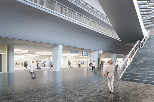 Visualisierung Durchgangsbahnhof Luzern; Bild: Kanton Luzern