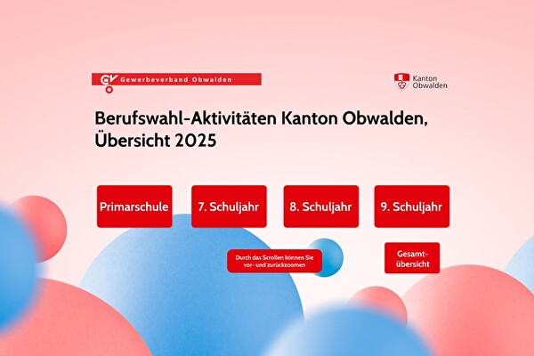 Übersicht Berufswahl-Aktivitäten