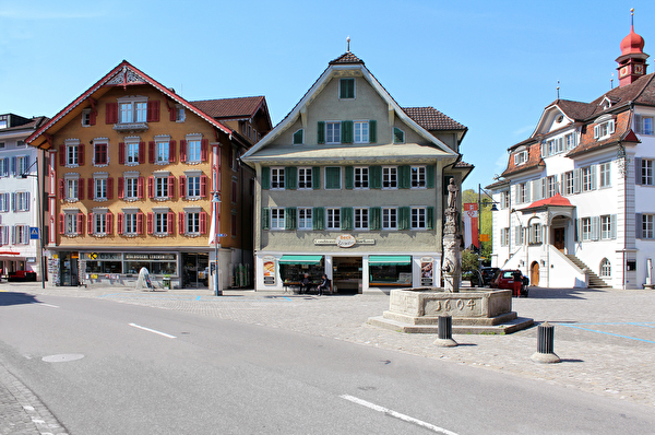 Häusergruppe Dorfplatz Sarnen