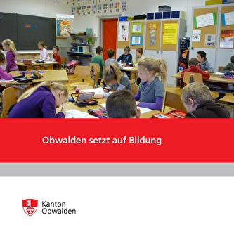 Broschüre zum Thema Bildung in Obwalden