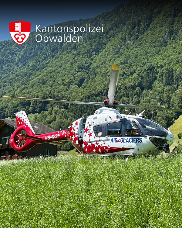 Rettungshelikopter der Air Glaciers