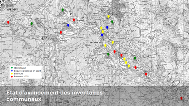 Avancement inventaires