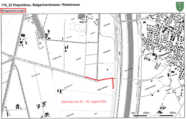 Betroffener Strassenabschnitt