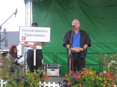 Gemeindeschreiber Urs Gubler bei der Vorstellung unserer Gemeinde