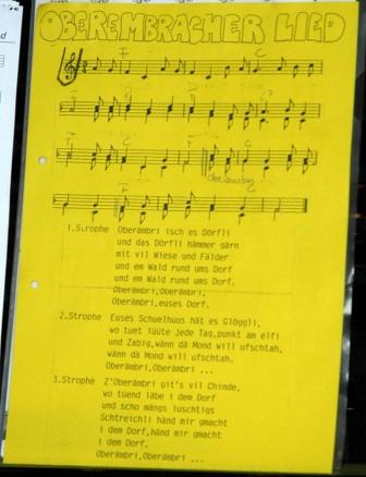 Liedertext Oberembracher Lied