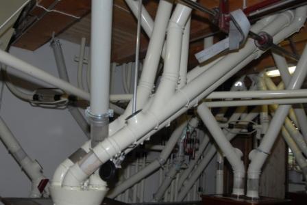 Rohre in der Mühle