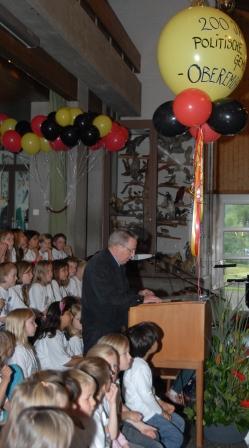 Ansprache Festeröffnung im Schulhaus