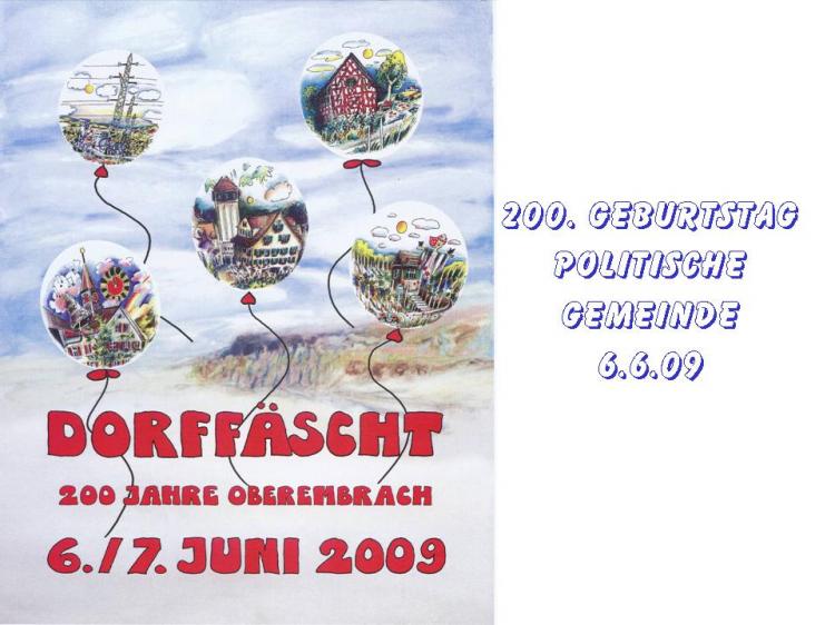 Tafel 200. Geburstag Politische Gemeinde