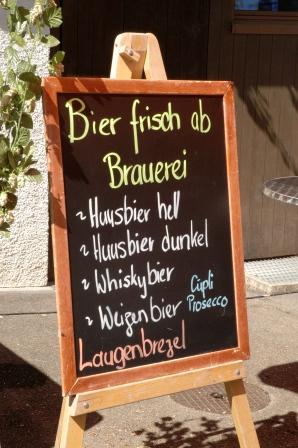 Tafel mobile Bierbrauerei