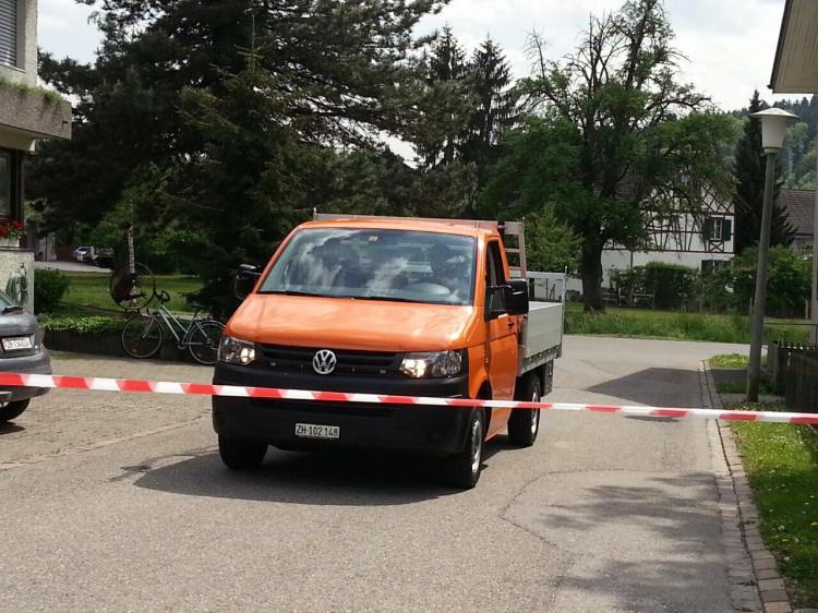 Eintreffen des neuen Werk-VWs