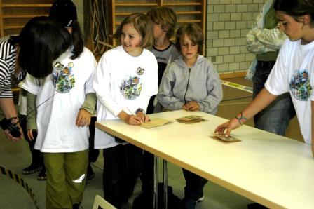 Ausgabe Kinderprogramm-Urkunde