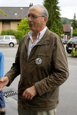 G. Brunner bei der Mühle-Führung