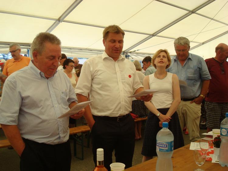 Toni Brunner, Bernhard Haas, Esther Friedli und Statthalter Bezirk Bülach Hanspeter Frei