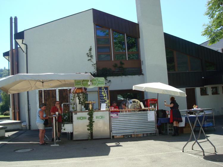 mobile Brauerei beim Festplatz