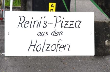 Schild Reini's-Pizza