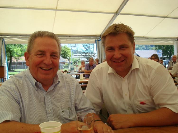 Toni Brunner, Bernhard Haas; Ansprachen sind gelungen!