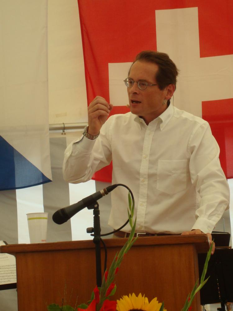 Roger Köppel bei seiner 1.-August-Rede