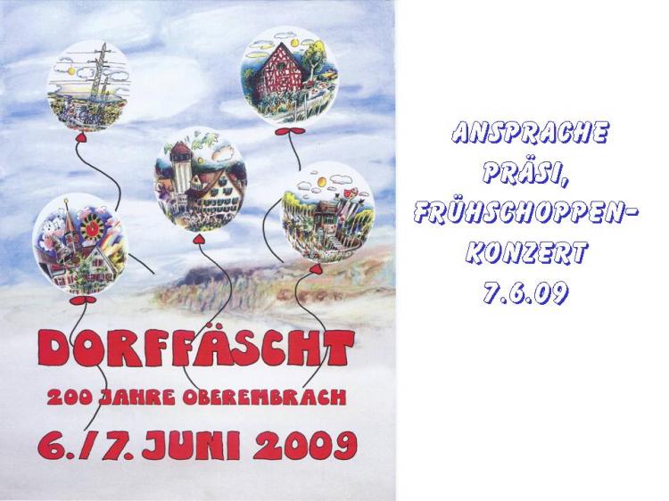 Tafel Programm Sonntag